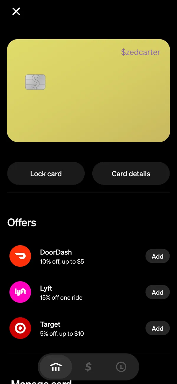Cash App screen 3
