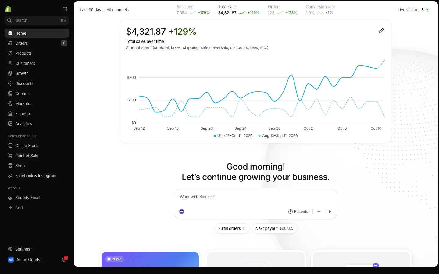 admin.shopify.com in Safari