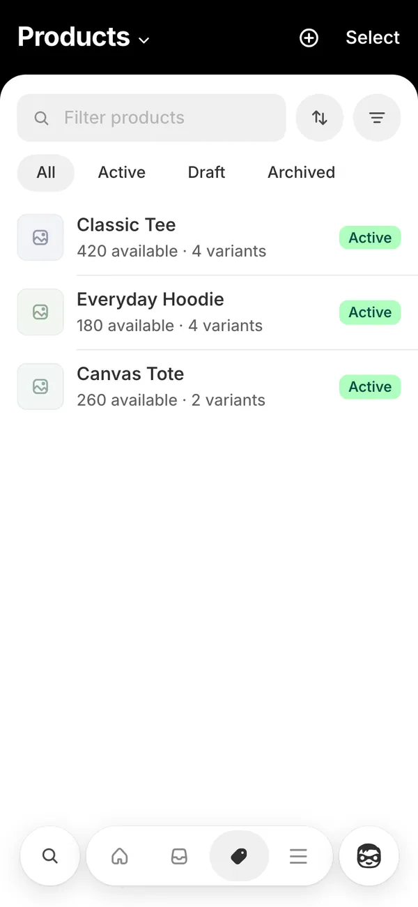 Shopify screen 3